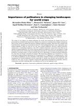 Importance of pollinators in changing landscapes for world crops