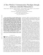 A New Wireless Communication Paradigm through Software-controlled Metasurfaces