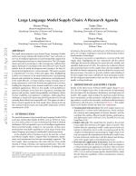 Large Language Model Supply Chain: A Research Agenda