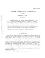 A Cosmology Calculator for the World Wide Web