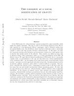 THE GALILEON AS A LOCAL MODIFICATION OF GRAVITY
