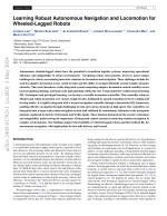 Learning Robust Autonomous Navigation and Locomotion for Wheeled-Legged Robots