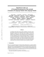 The BiGGEn BENCH: A Principled Benchmark for Fine-grained Evaluation of Language Models with Language Models