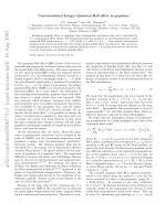 Unconventional Integer Quantum Hall effect in graphene
