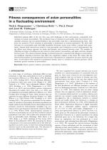 Fitness consequences of avian personalities in a fluctuating environment