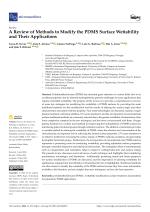 A Review of Methods to Modify the PDMS Surface Wettability and Their Applications
