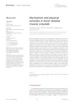 Mechanism and physical activities in bone-skeletal muscle crosstalk
