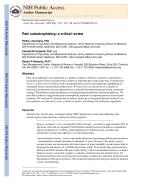Pain catastrophizing: a critical review