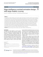 Edge intelligence-assisted animation design with large models: a survey
