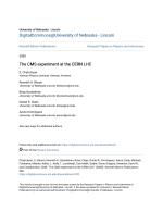 The CMS experiment at the CERN LHC