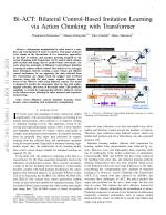Bi-ACT: Bilateral Control-Based Imitation Learning via Action Chunking with Transformer
