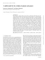 A unified model for the evolution of galaxies and quasars