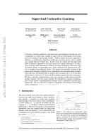 Supervised Contrastive Learning