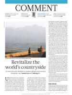 Revitalize the world’s countryside
