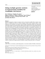 Using multiple genetic variants as instrumental variables for modifiable risk factors