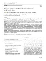 Prevalence and impact of cardiovascular metabolic diseases on COVID-19 in China