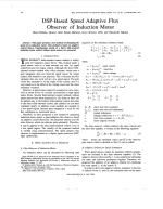 DSP-Based Speed Adaptive Flux Observer of Induction Motor