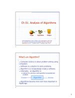 Ch 01. Analysis of Algorithms