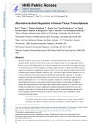 Alternative Isoform Regulation in Human Tissue Transcriptomes