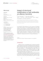 Impact of structural modifications of IgG antibodies on effector functions