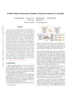 WateRF: Robust Watermarks in Radiance Fields for Protection of Copyrights