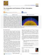 The Composition and Chemistry of Titan’s Atmosphere