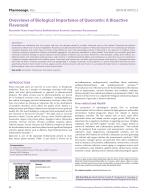 Overviews of Biological Importance of Quercetin: A Bioactive Flavonoid