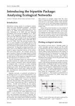 Introducing the bipartite Package: Analysing Ecological Networks