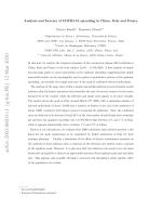 Analysis and forecast of COVID-19 spreading in China, Italy and France