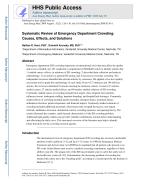 Systematic Review of Emergency Department Crowding: Causes, Effects, and Solutions