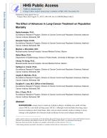 The Effect of Advances in Lung-Cancer Treatment on Population Mortality