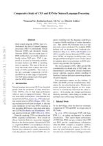 Comparative Study of CNN and RNN for Natural Language Processing