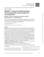 BRAKER1: Unsupervised RNA-Seq-Based Genome Annotation with GeneMark-ET and AUGUSTUS