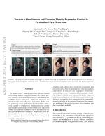 Towards a Simultaneous and Granular Identity-Expression Control in Personalized Face Generation