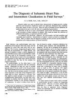 The Diagnosis of Ischaemic Heart Pain and Intermittent Claudication in Field Surveys