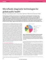 Microfluidic diagnostic technologies for global public health
