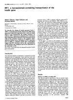 IPF1, a homeodomain-containing transactivator of the insulin gene
