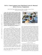 Bi-VLA: Vision-Language-Action Model-Based System for Bimanual Robotic Dexterous Manipulations