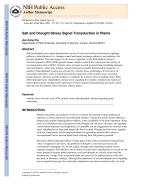 Salt and Drought Stress Signal Transduction in Plants