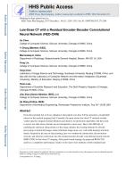 Low-Dose CT with a Residual Encoder-Decoder Convolutional Neural Network (RED-CNN)