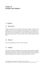 Chapter 16 Partial Least Squares