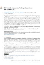 SAT Modulo Symmetries for Graph Generation and Enumeration