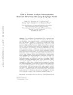 LLM as Dataset Analyst: Subpopulation Structure Discovery with Large Language Model