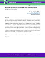 Desarrollo Sociocultural durante la Primera Infancia desde una Perspectiva Psicológica