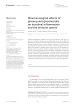 Pharmacological effects of ginseng and ginsenosides on intestinal inflammation and the immune system