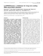 LncRNADisease: a database for long-non-coding RNA-associated diseases