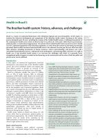 The Brazilian health system: history, advances, and challenges