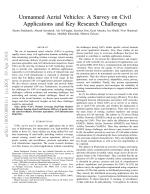 Unmanned Aerial Vehicles: A Survey on Civil Applications and Key Research Challenges