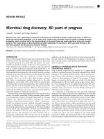 Microbial drug discovery: 80 years of progress