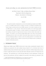 Linear precoding via conic optimization for fixed MIMO receivers